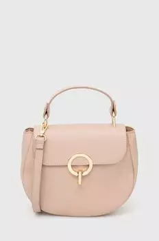 Кожаная сумочка Answear Lab, розовый