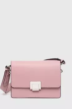 Кожаная сумочка Answear Lab, розовый