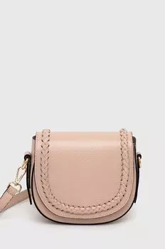 Кожаная сумочка Answear Lab, розовый