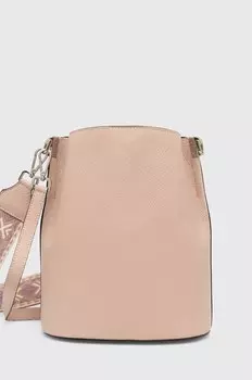 Кожаная сумочка Answear Lab, розовый