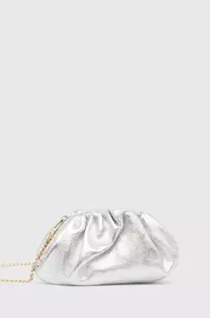 Кожаная сумочка Answear Lab, серебряный