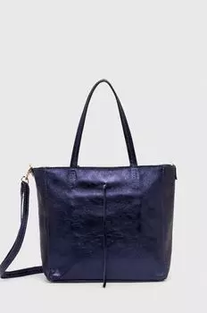 Кожаная сумочка Answear Lab, синий