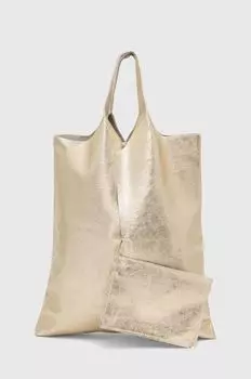 Кожаная сумочка Answear Lab, золотой