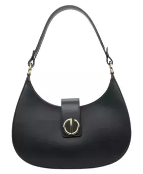 Кожаная сумочка багет Estro, черный