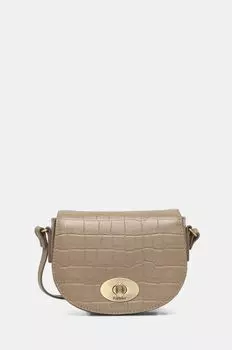 Кожаная сумочка Barbour, бежевый