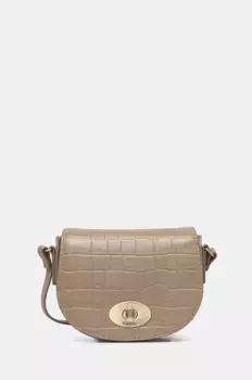 Кожаная сумочка Barbour, бежевый