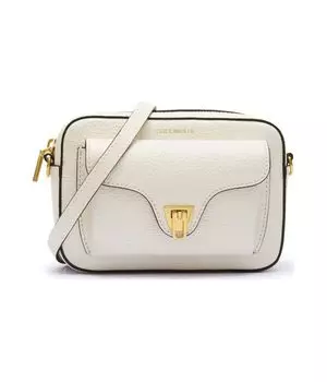 Кожаная сумочка beat soft Coccinelle, экрю