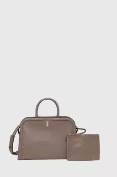 Кожаная сумочка Boss, коричневый