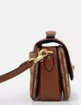 Кожаная сумочка Cassie Coach, бежевый