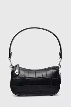 Кожаная сумочка Coach, черный