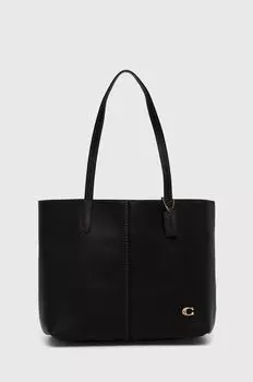 Кожаная сумочка Coach, черный