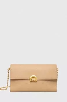 Кожаная сумочка Coccinelle, бежевый