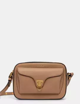 Кожаная сумочка Coccinelle, коричневый