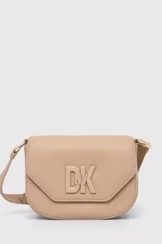 Кожаная сумочка Dkny, бежевый