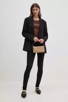 Кожаная сумочка Dkny, бежевый