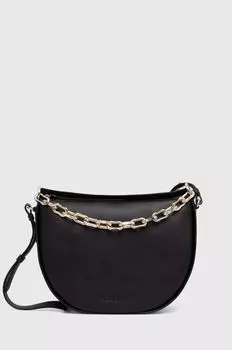 Кожаная сумочка DKNY, черный