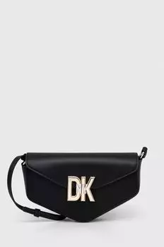 Кожаная сумочка Dkny, черный