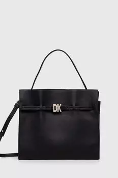 Кожаная сумочка Dkny, черный