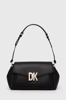 Кожаная сумочка Dkny, черный