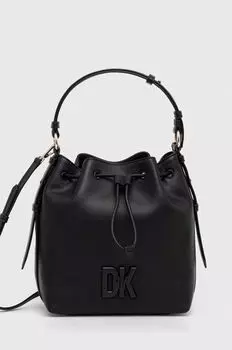 Кожаная сумочка Dkny, черный