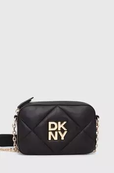 Кожаная сумочка Dkny, черный