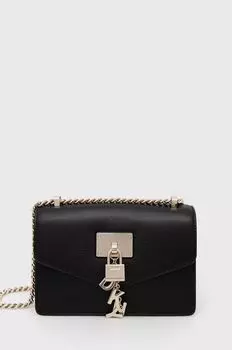 Кожаная сумочка Dkny, черный