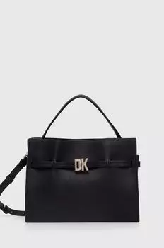 Кожаная сумочка Dkny, черный