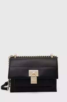 Кожаная сумочка Dkny, черный
