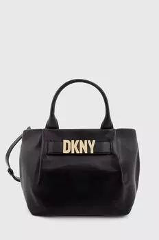 Кожаная сумочка Dkny, черный