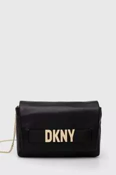 Кожаная сумочка Dkny, черный