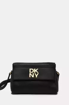 Кожаная сумочка Dkny, черный