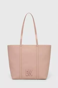 Кожаная сумочка Дкны DKNY, бежевый