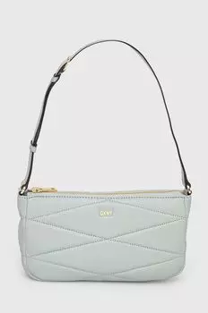 Кожаная сумочка Дкны DKNY, бирюзовый