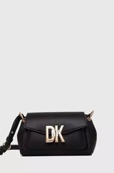 Кожаная сумочка Дкны DKNY, черный