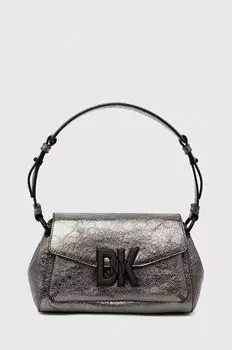 Кожаная сумочка Дкны DKNY, серебро