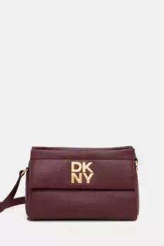 Кожаная сумочка Dkny, гранатовый