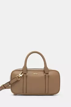 Кожаная сумочка Dkny, коричневый