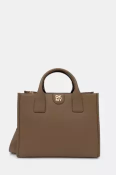 Кожаная сумочка Dkny, коричневый