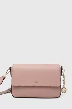 Кожаная сумочка Dkny, розовый