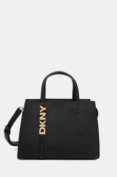 Кожаная сумочка Dkny со съемным ремнем, черный