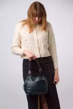 Кожаная сумочка "Джульетта" Conkca London, синий