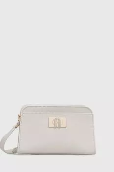Кожаная сумочка Furla, бежевый