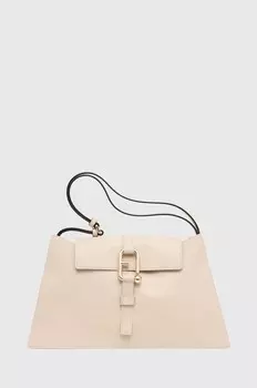 Кожаная сумочка Furla, бежевый