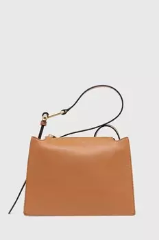 Кожаная сумочка Furla, бежевый