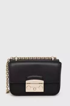 Кожаная сумочка Furla, черный