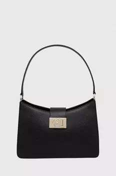 Кожаная сумочка Furla, черный