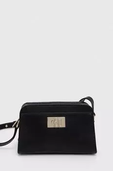 Кожаная сумочка Furla, черный