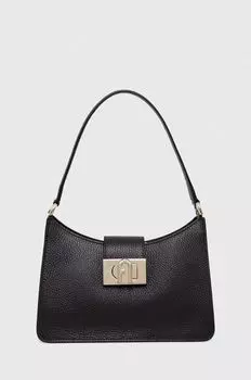 Кожаная сумочка Furla, черный