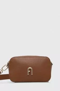 Кожаная сумочка Furla, коричневый