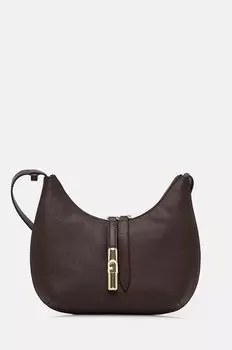 Кожаная сумочка Furla, коричневый